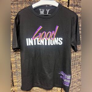 Vlone - Good‎ Intentions Black T-Shirt, Size: XLarge, Multiple imprint